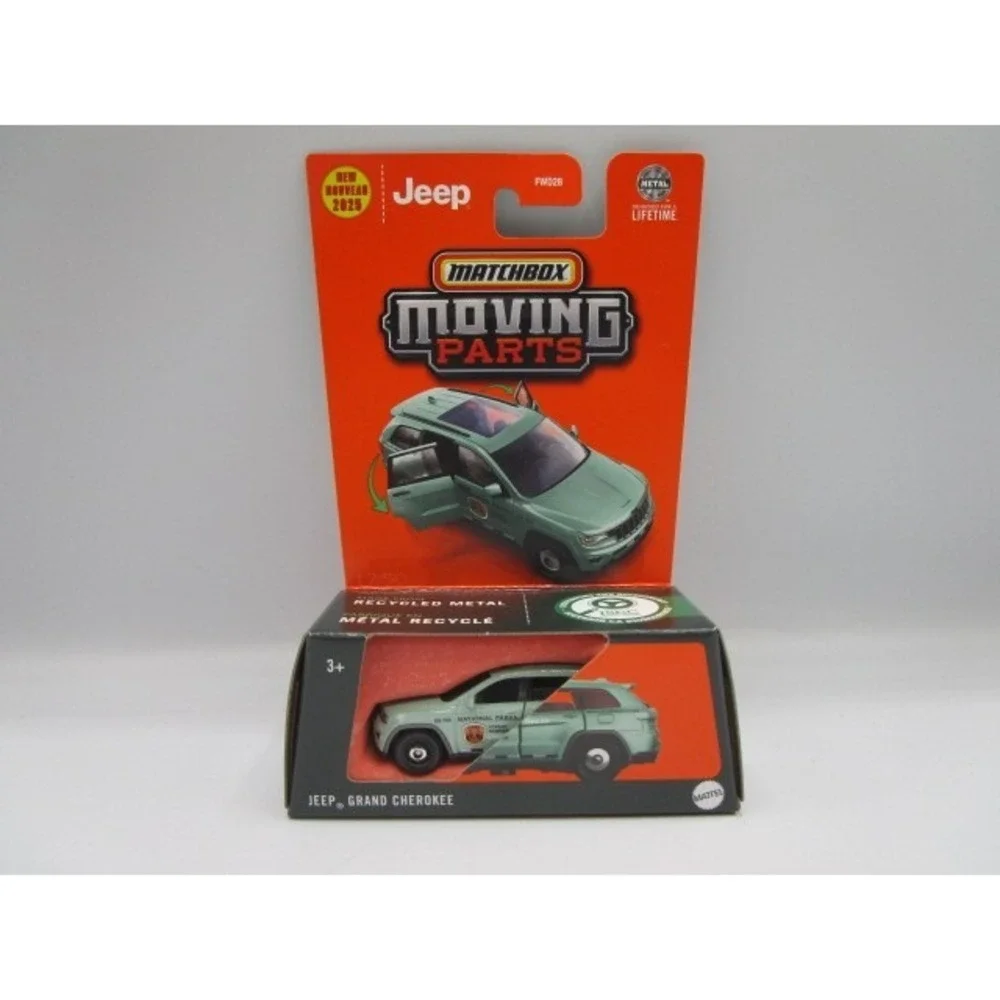 Matchbox Moving Parts Jeep Grand Cherokee National Parks Green Diecast Car 2025